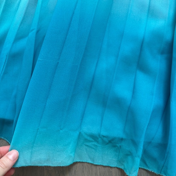 AMUR Emmett Pleated Ombre Gradient Sleeveless Pink Maxi Dress Gown - Size 8 - Picture 6 of 12